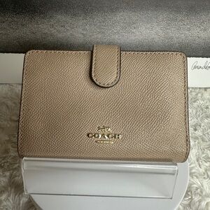 Coach Taupe Leather Wallet